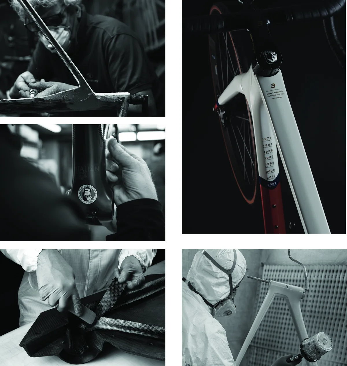 Proceso artesanal de una bicicleta Basso